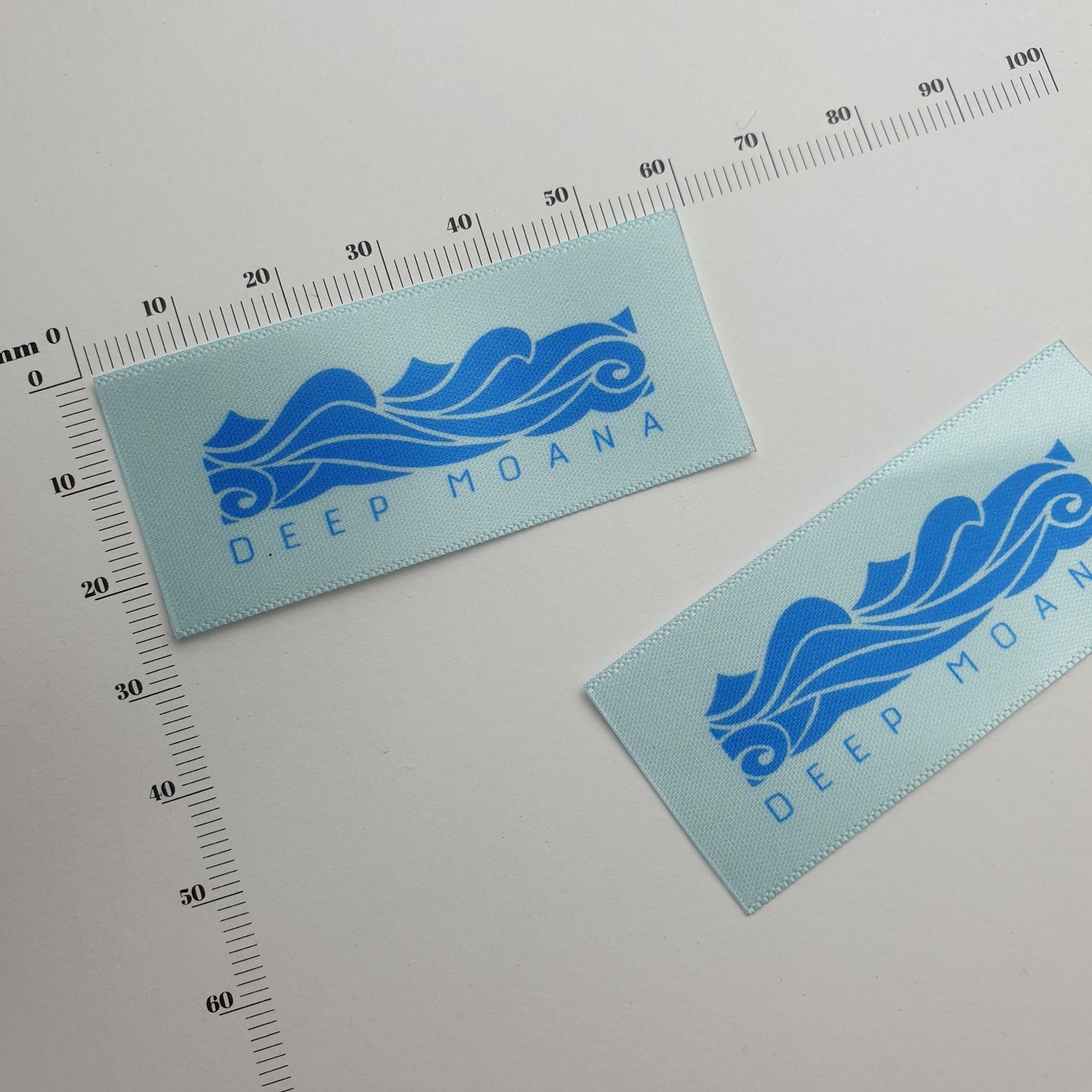 #14WS - STRAIGHT CUT SEW-ON-FLAT SATIN LABELS