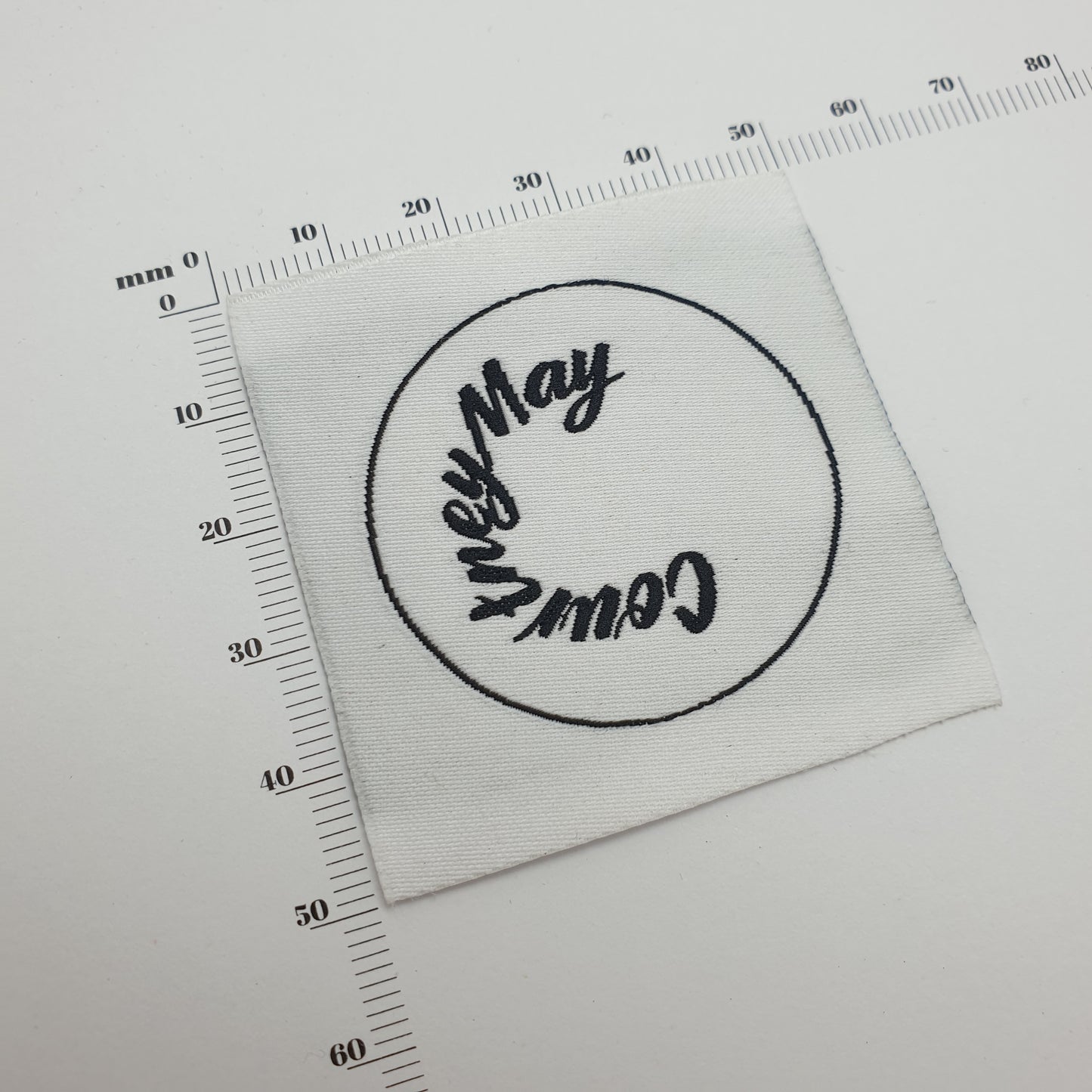 #17 - DAMASK WOVEN FABRIC CLOTHING LABELS