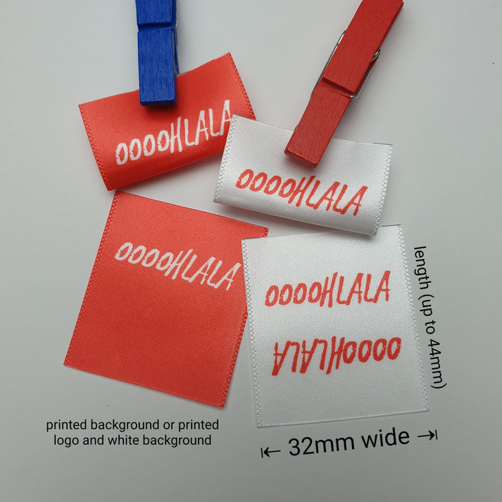 Satin with permanent colour print / 32mm
