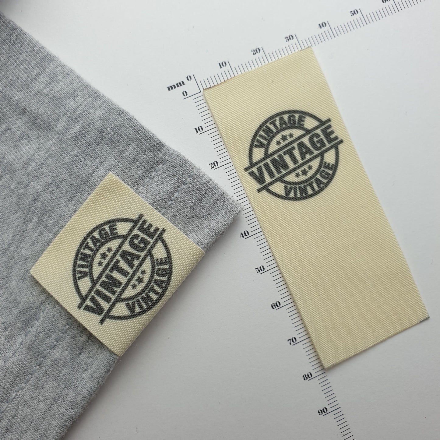#11PC - TRIFOLD/BOOKFOLD UNBLEACHED POLYESTER COTTON HEM LABELS