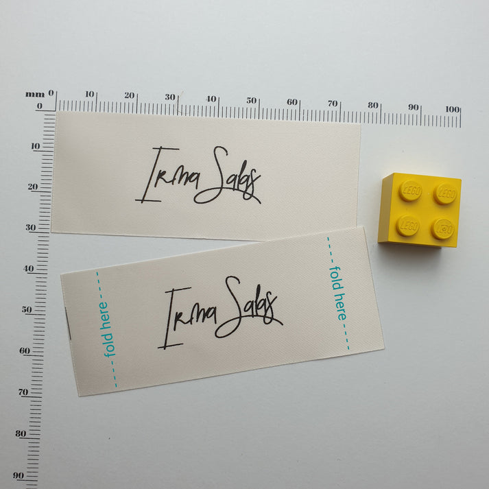 Cream Satin / 30mm / REGULAR - Up to 66mm after folding (+9mm each end folded under)