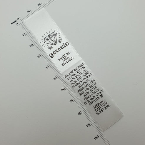 White Satin / 20mm / XL - Between 85-120mm per label (43-60mm folded height)