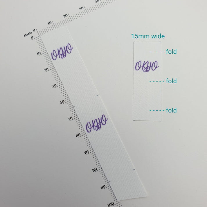 Soft twill / 15mm / SHORT - Up to 13mm folded height (max 44mm unfolded length)