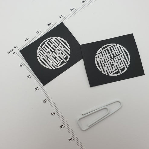 Black Polytape / 30mm / SHORT - Up to 44mm per label