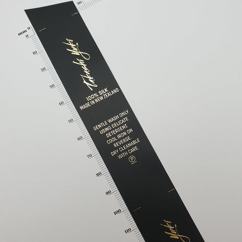 Black Polytape / 25mm / XL - Between 85-120mm per label (43-60mm folded height)
