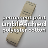 #00PC - REORDER PERMANENT PRINTED UNBLEACHED POLYESTER COTTON LABELS